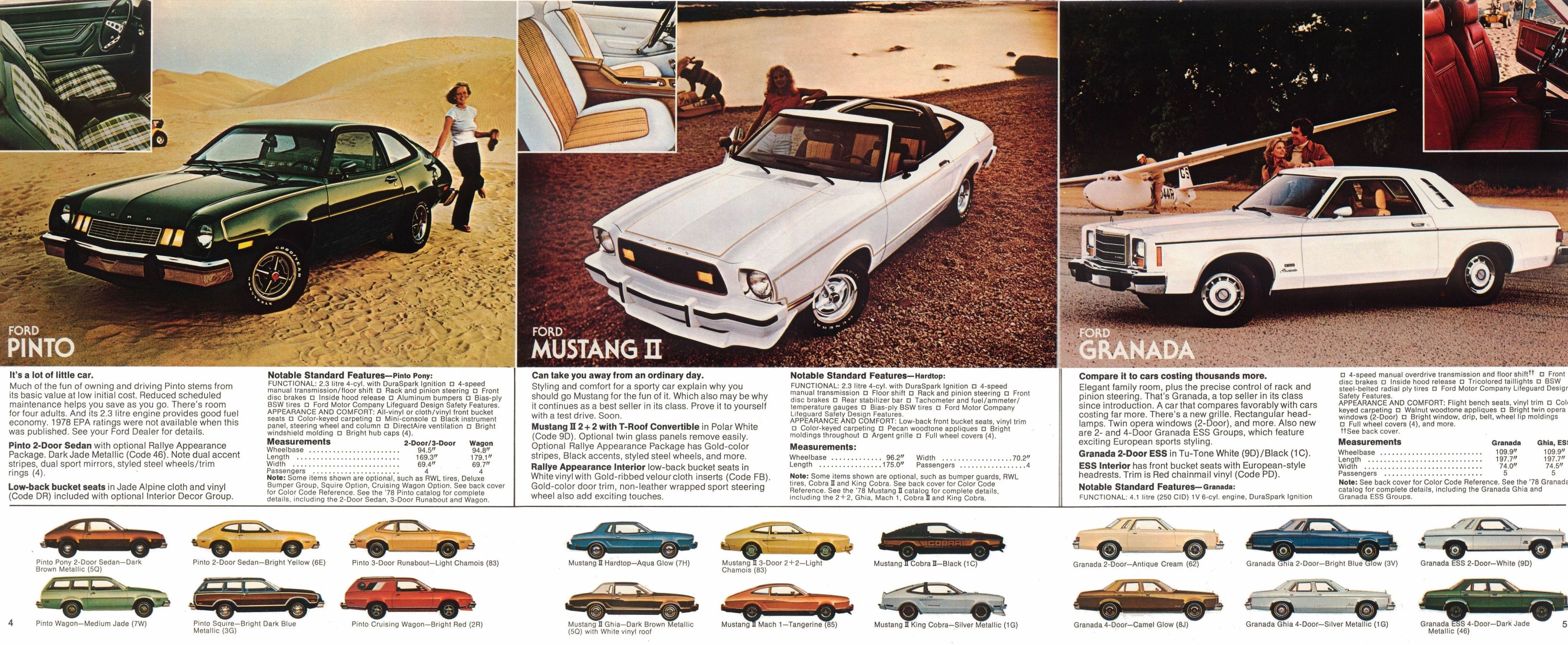 1978 Ford Model Lineup Foldout Page 4
